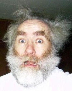 crazy old man because winter sucks